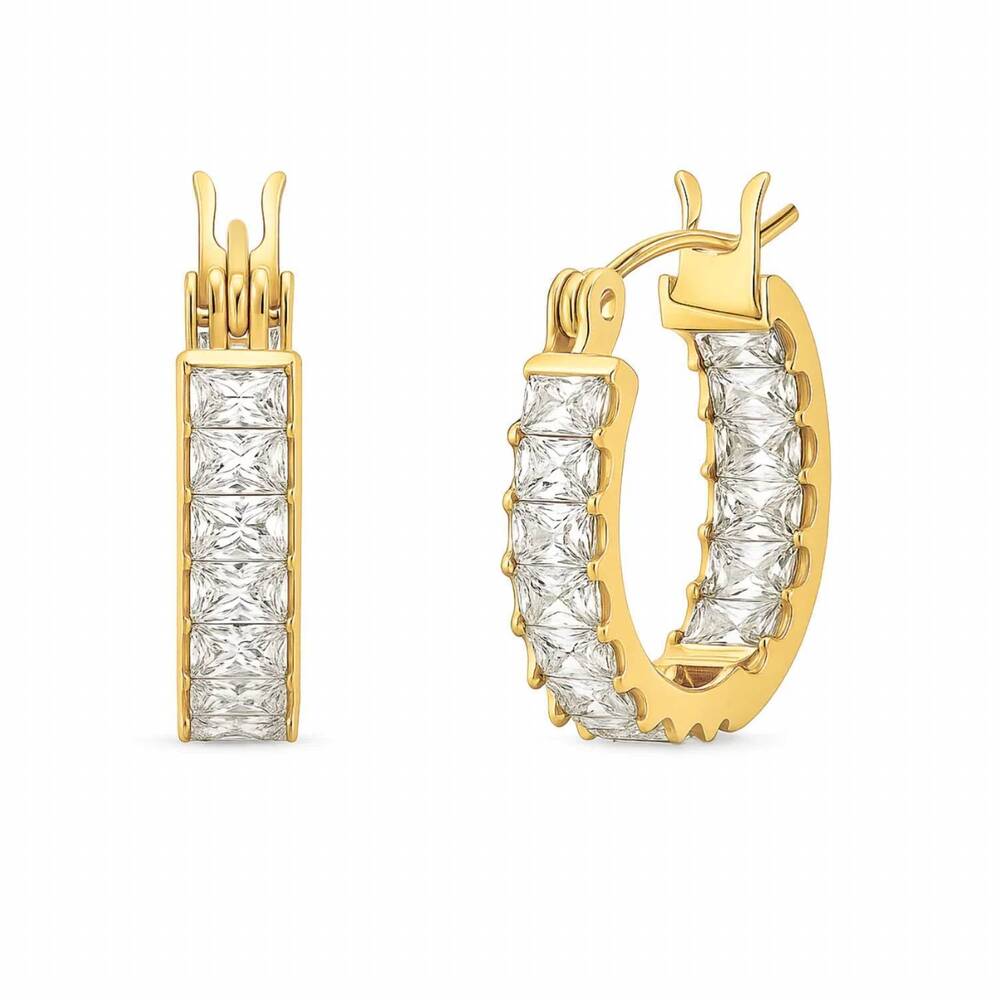 NEW ELLIE VAIL women's lyndsay huggie hoop earring in gold